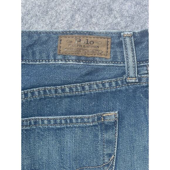 Polo Ralph Lauren Big Girl's Denim 5 Pocket Mini Skirt Frayed raw Hem Size 16 XL - Picture 8 of 13